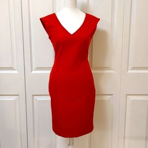 Ann Taylor Little Red Dress Sleeveless, 0P, Very good condition